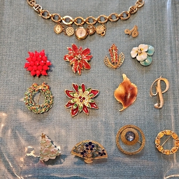 Jewelry - Gold Charm Bracelet with Colorful Enamel Accents